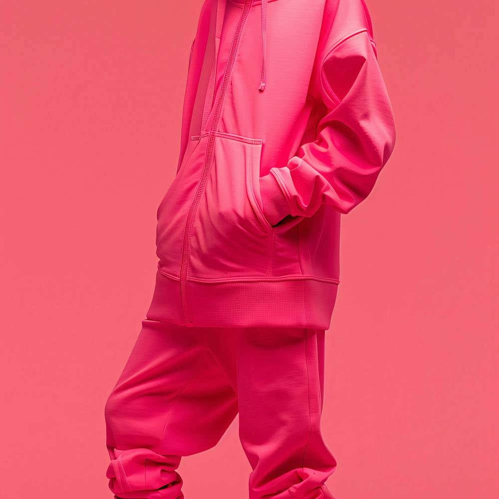 Person In Pink Hoodie
