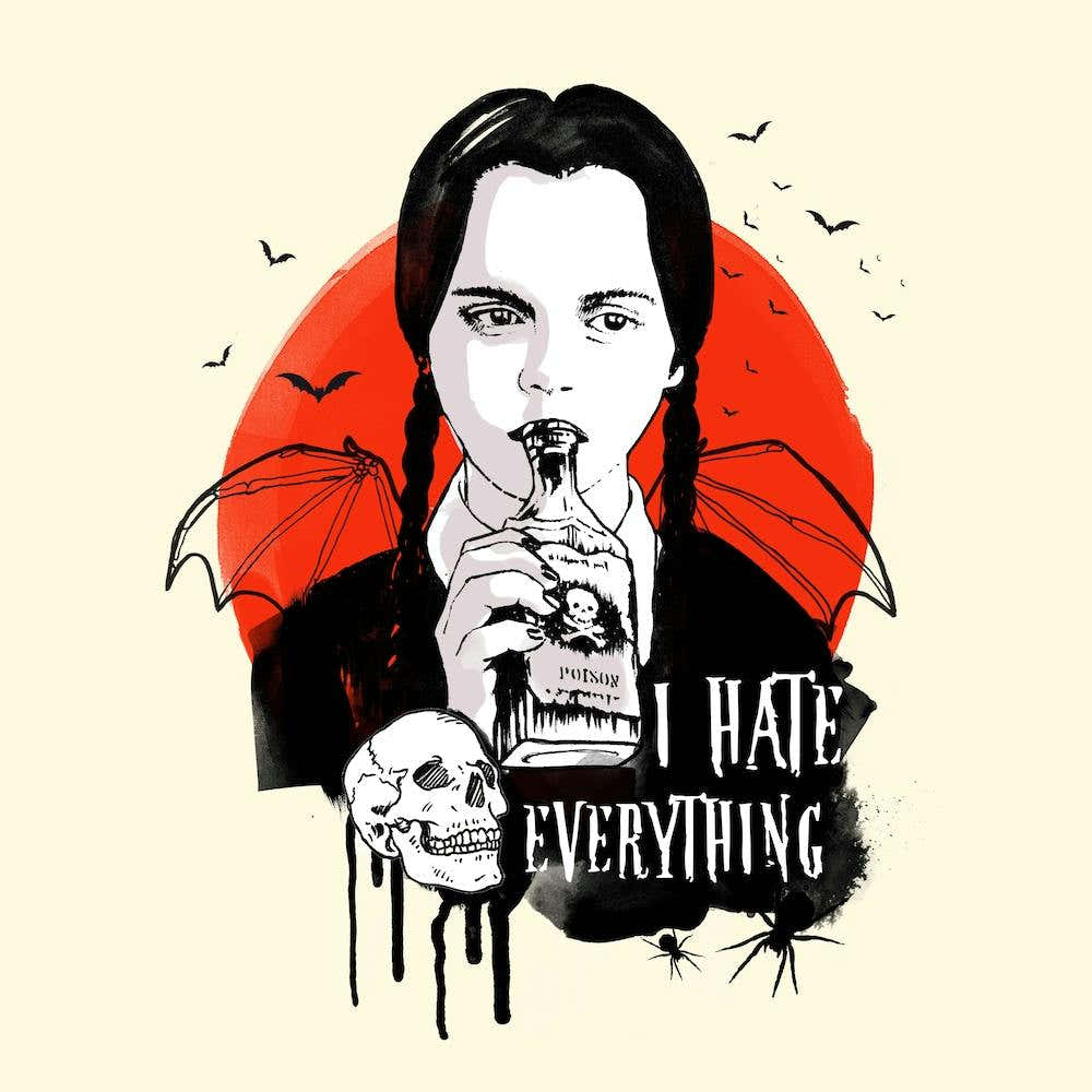 Wednesday Addams Family Square