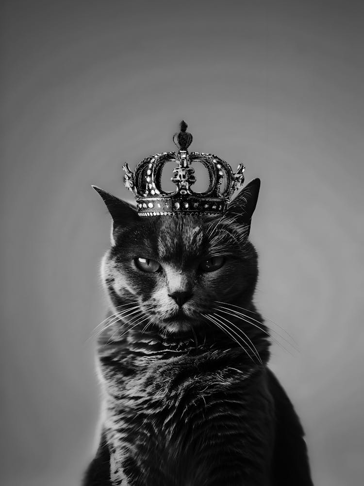 Cat In A Crown