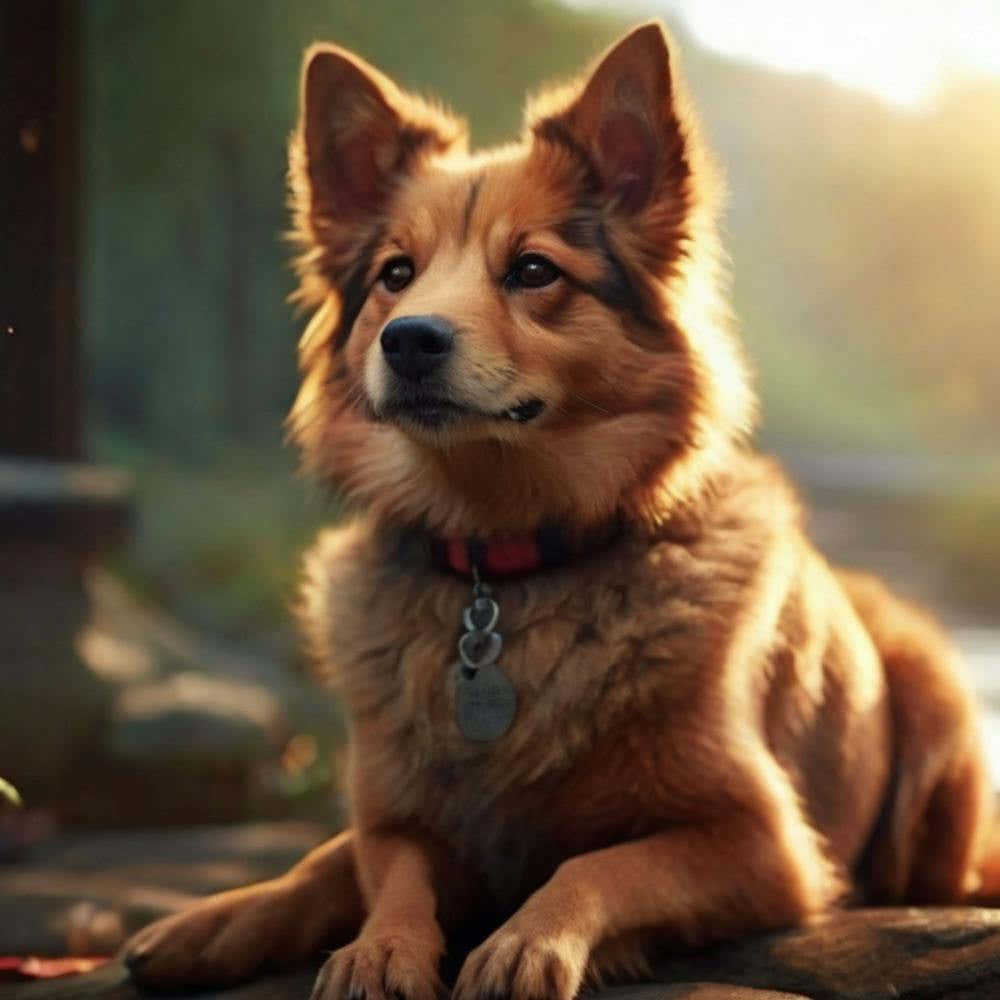 #artificial intelligence #Image of a dog with artificial intelligence #Artificial Intelligence is the future