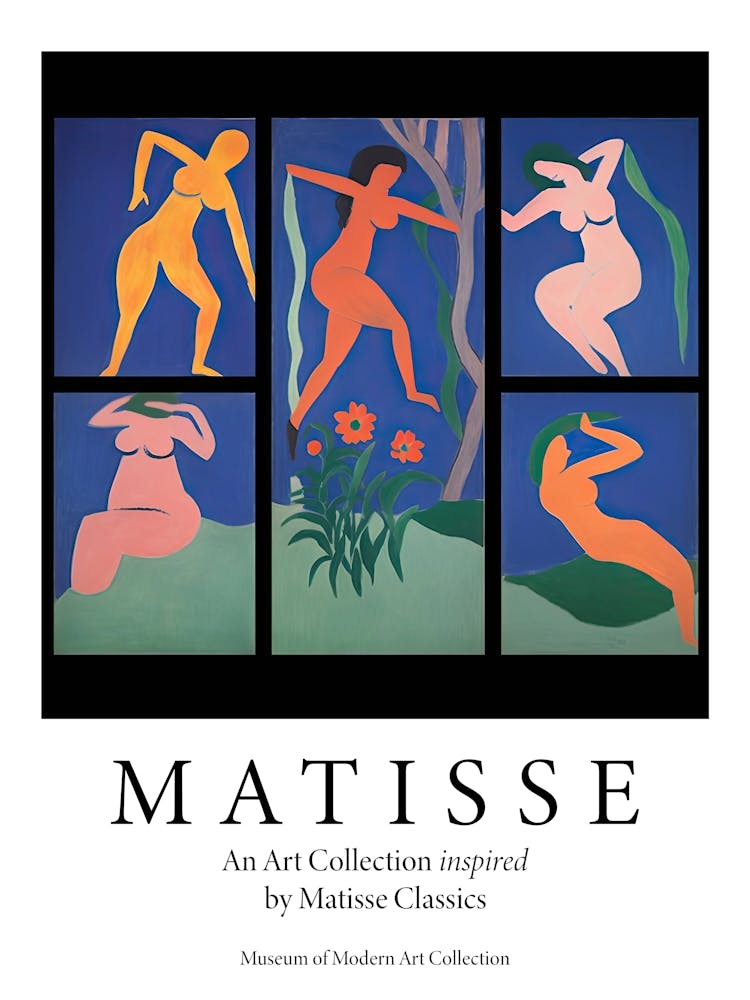 Women Dancing, Shape Study, The Matisse Inspired Art Collection Poster 4