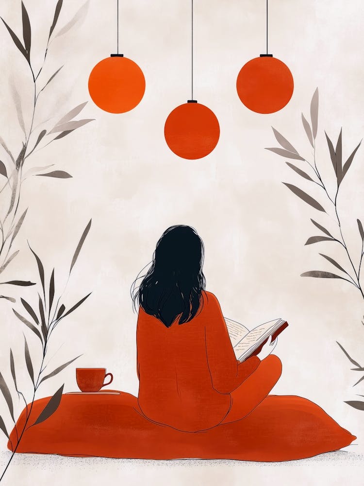 Woman Reading A Book 1