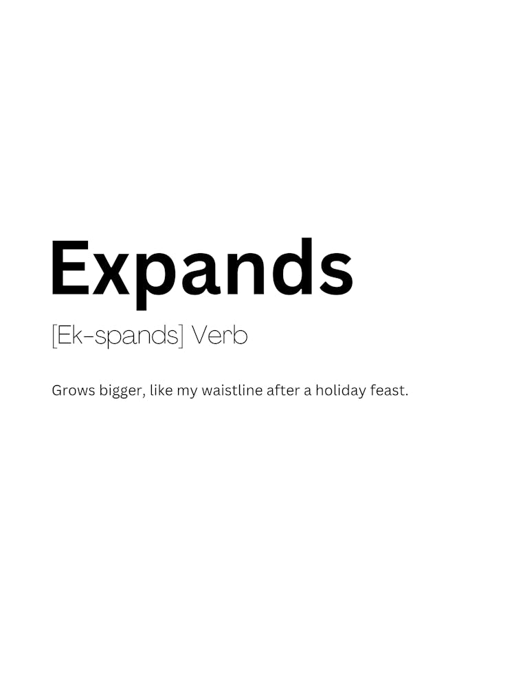 Expands Definition Meaning