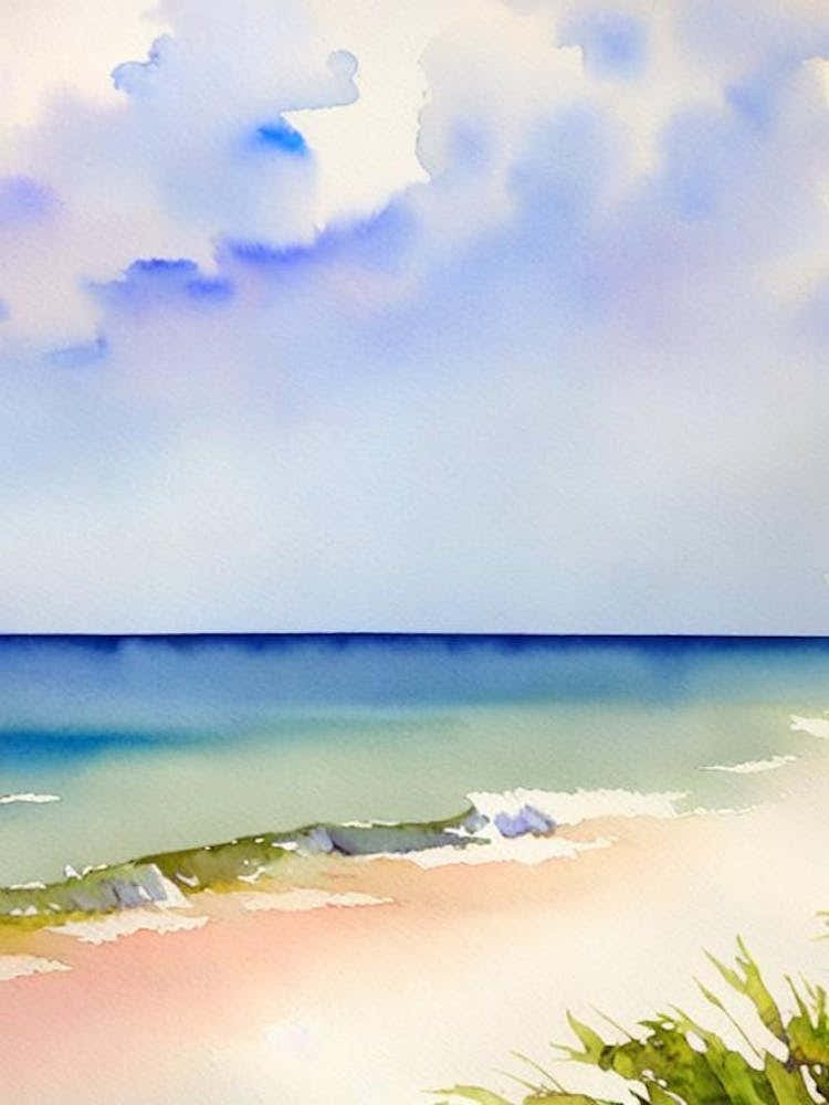 Delray Beach 3, Florida Watercolour