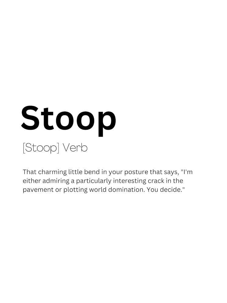 Stoop Definition Meaning