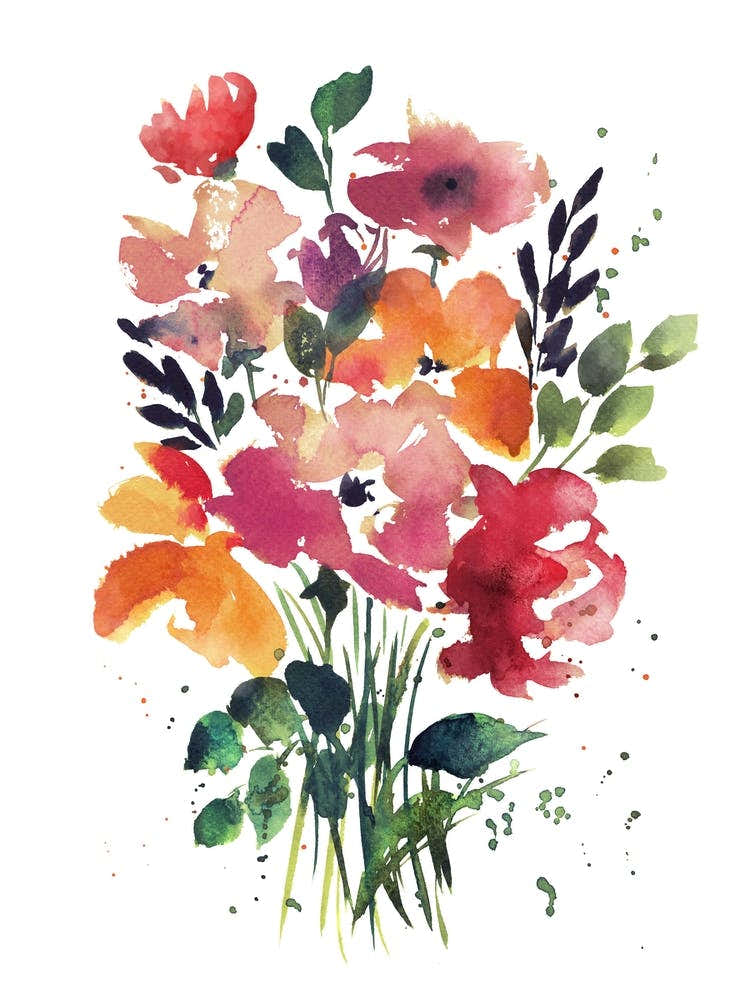 Modern Abstract Flowers