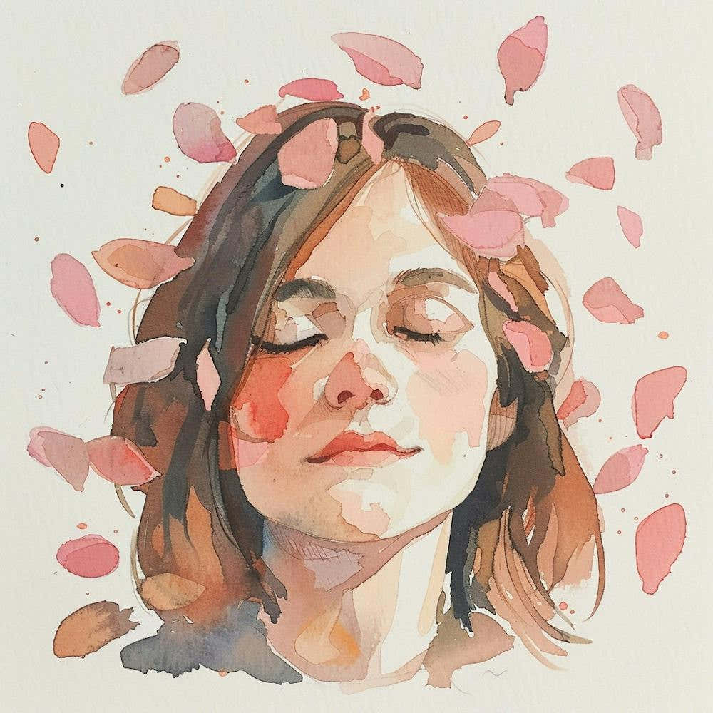 Watercolor Of A Woman