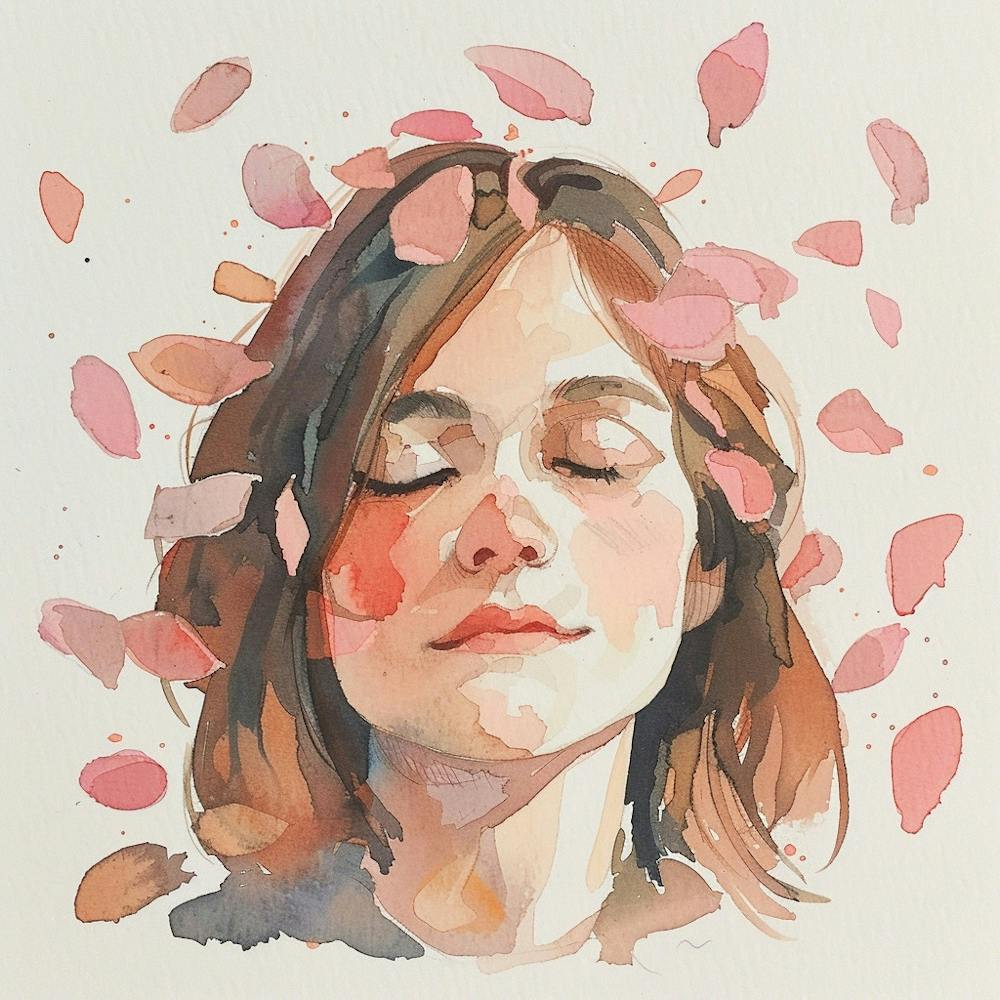 Watercolor Of A Woman