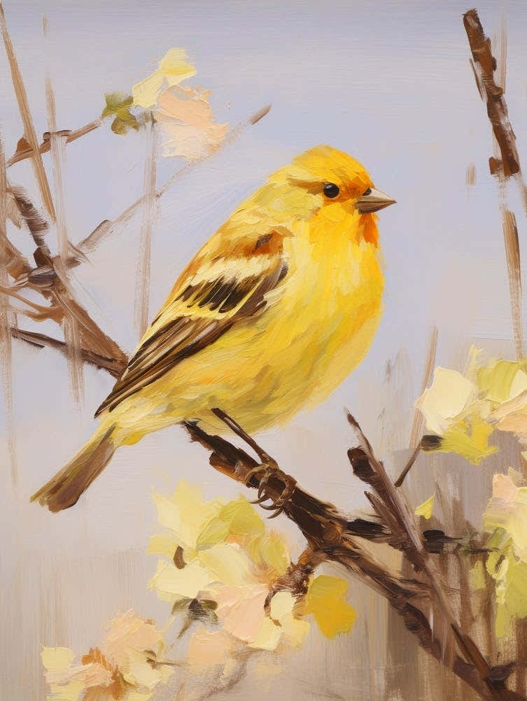 Bird Painting Yellowhammer 3