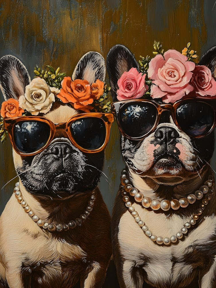 Frenchies And Flowers
