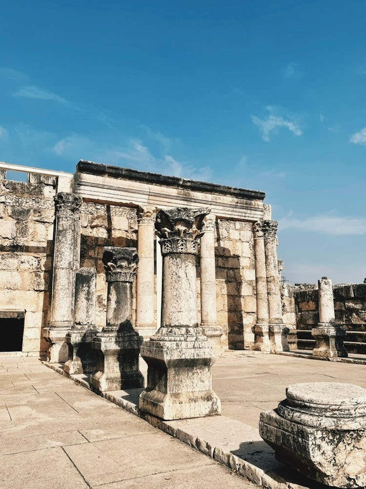 Ruins Of A Synagogue in Caparnaum