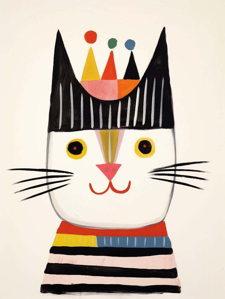 Little Cat 5 Wearing A Crown