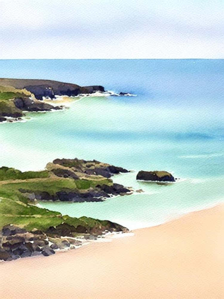 St Ives Bay 2, Cornwall Watercolour