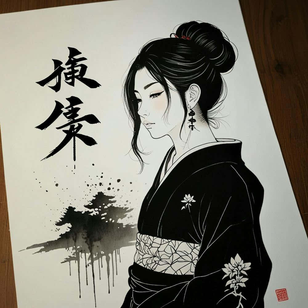 Default 8k Resolution Artwork Design Irezumi Style Yabusame 2