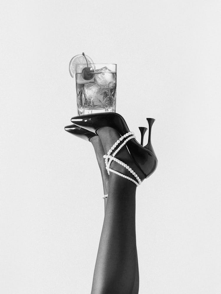 Fashionable Drink - Black And White