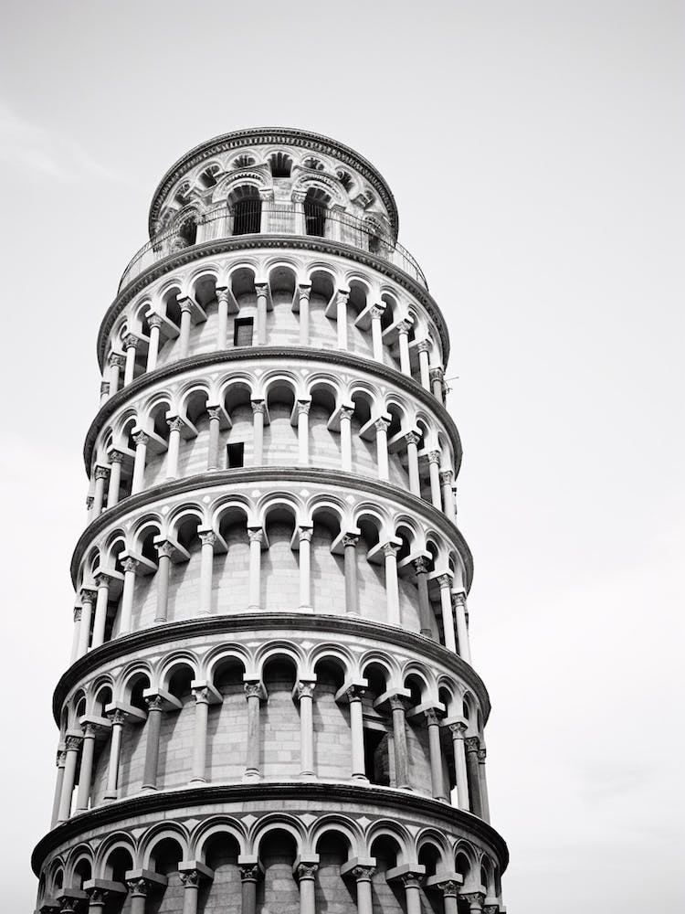 Pisa, Italy,  Black And White Analogue Photography  3