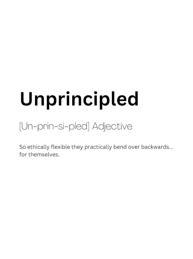 Unprincipled Definition Meaning