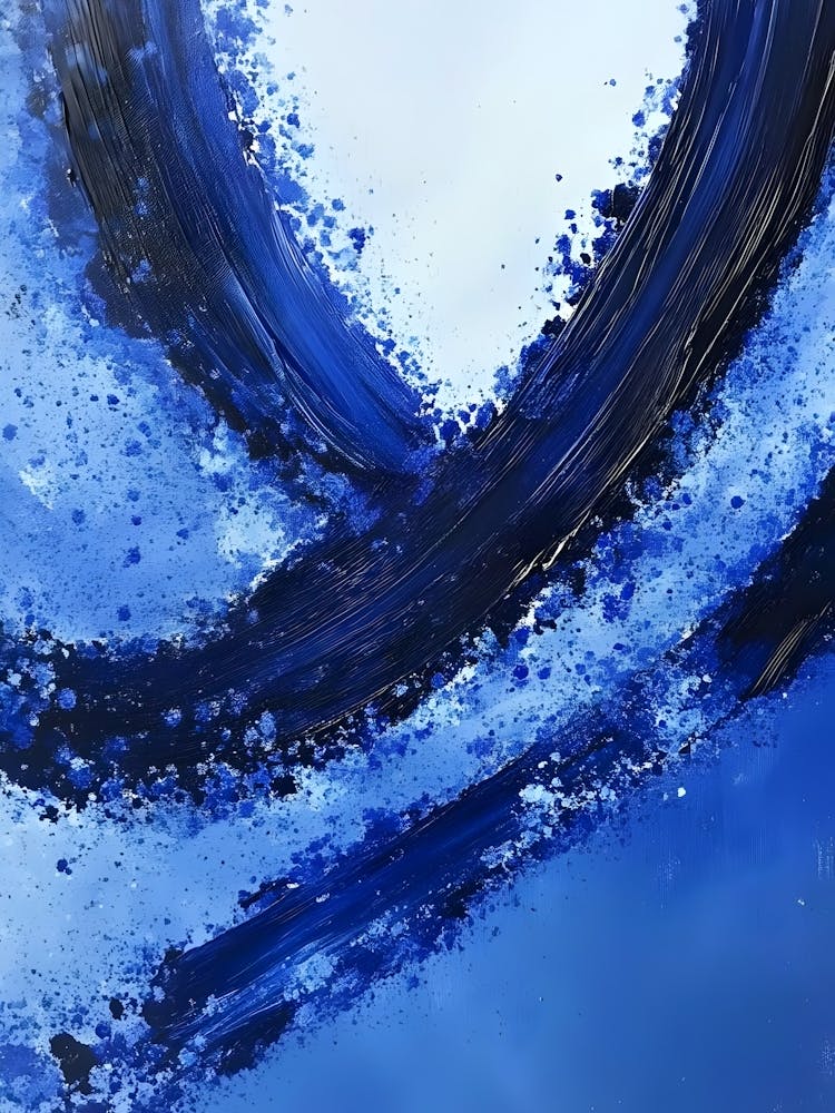 Abstract Blue Abstract Painting