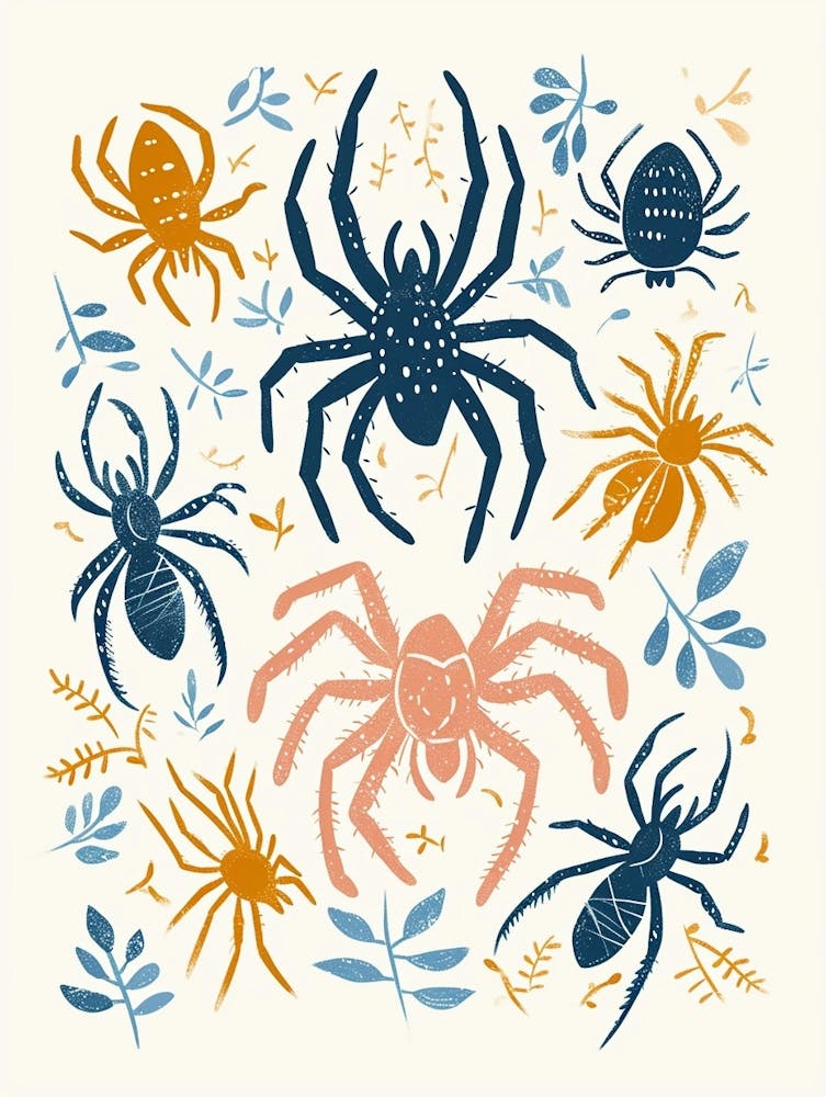 Colourful Insect Illustration Tarantula 10