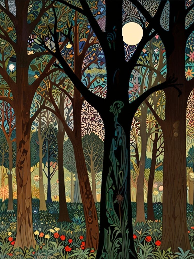 William Morris Forest At Night 20
