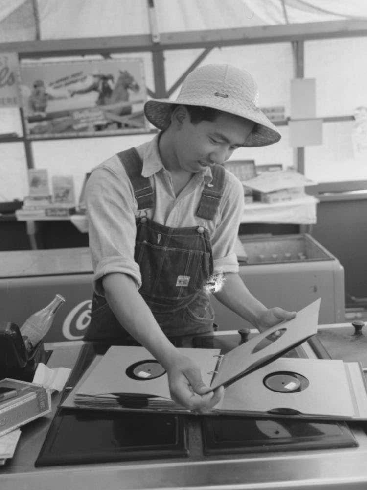Nyssa, Oregon, Fsa (Farm Security Administration) Mobile Camp, A Japanese American Farm Laborer From