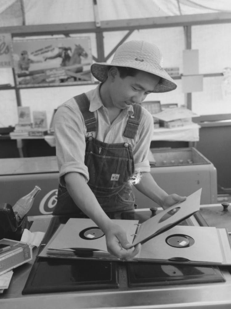 Nyssa, Oregon, Fsa (Farm Security Administration) Mobile Camp, A Japanese American Farm Laborer From