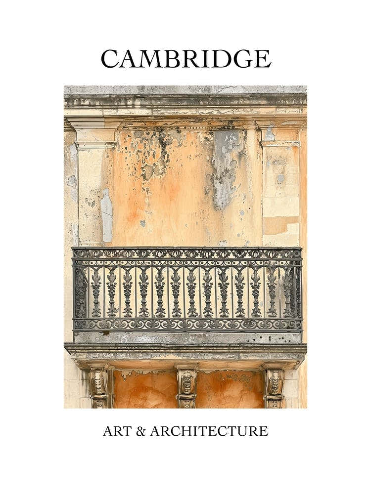 Cambridge Travel And Architecture Poster 3