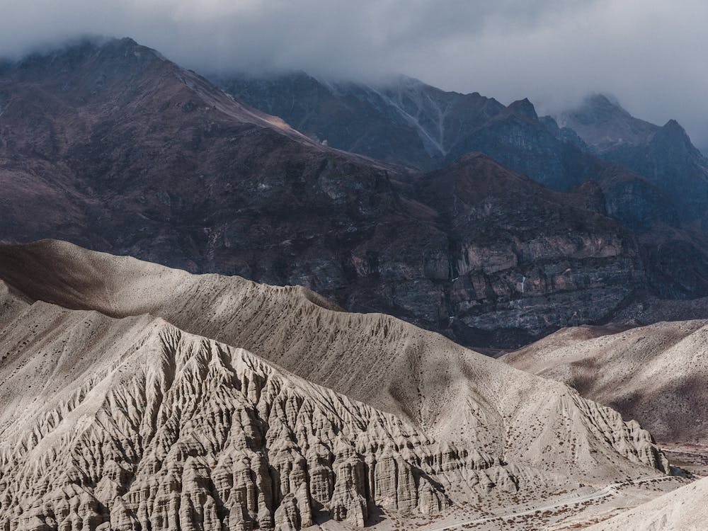 Landscape In The Himalaya Mountains In Nepal