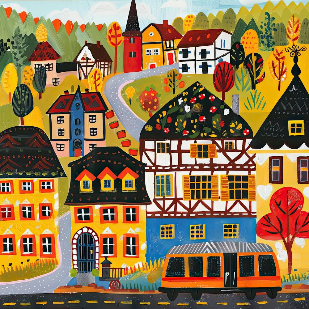 Kids Travel Illustration Germany 3