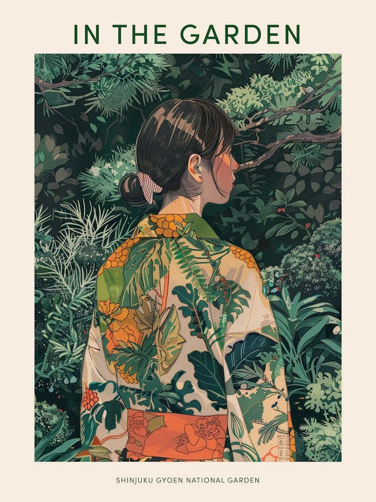 In The Garden Poster Shinjuku Gyoen National Garden Japan 2