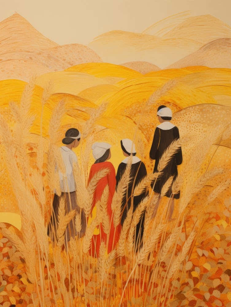 Women In The Wheat Field