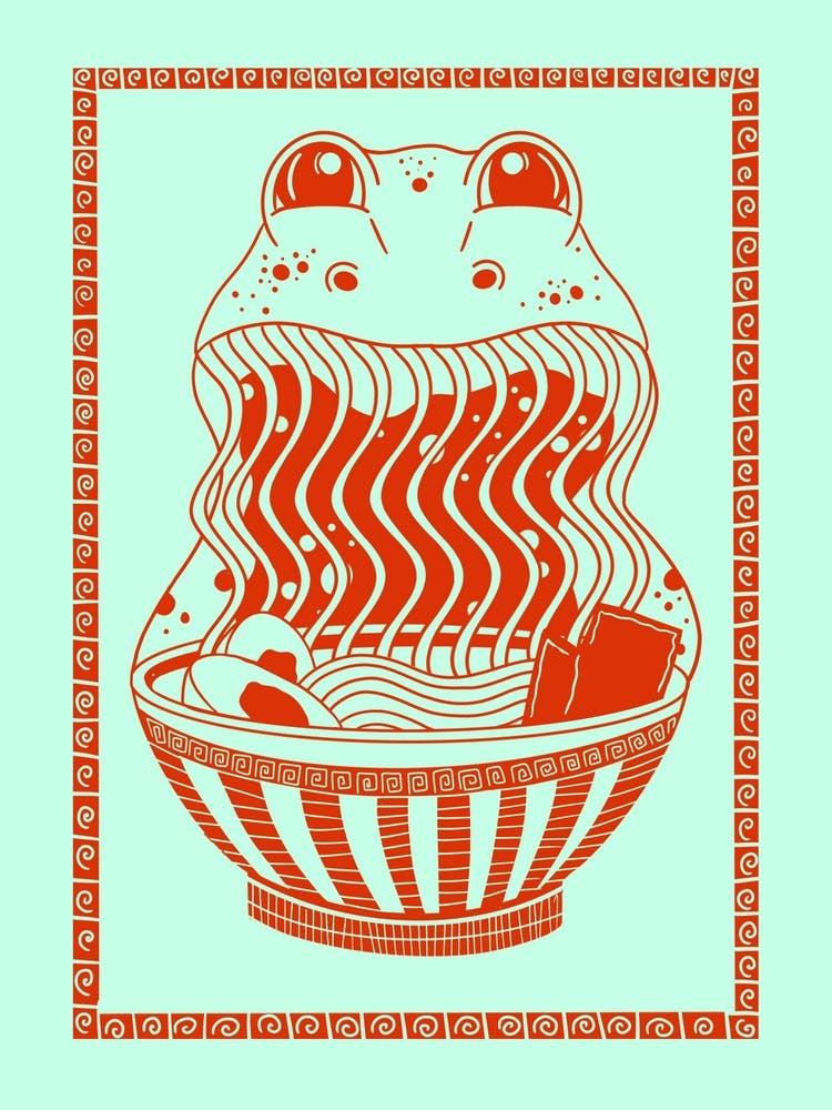 Ramen Frog