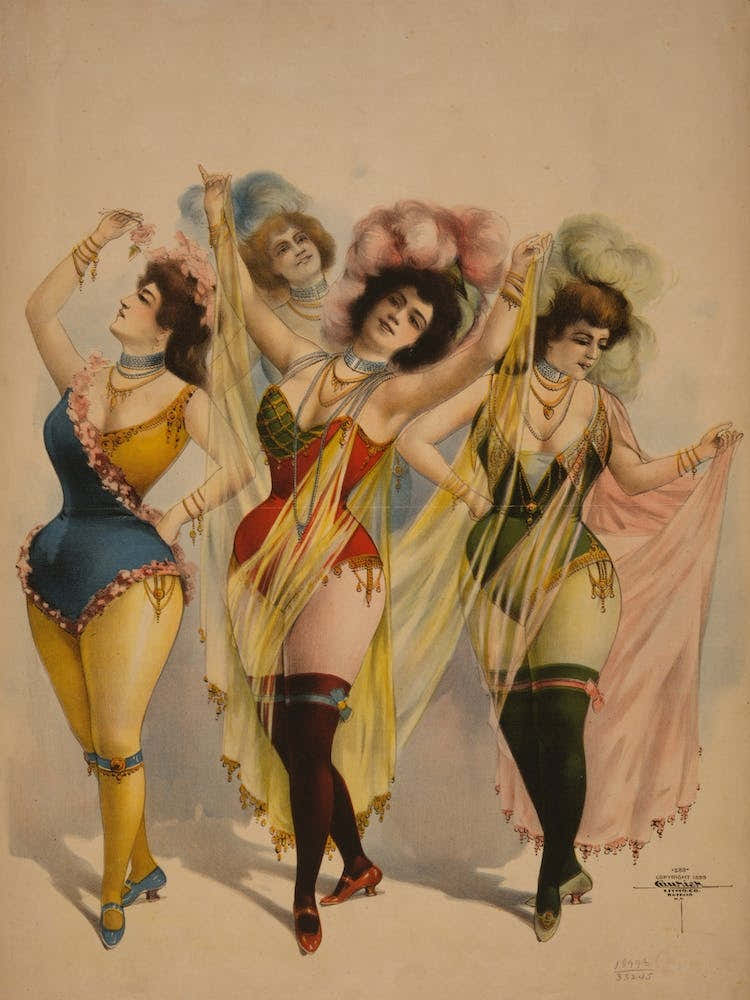 Chorus Girls In Costume
