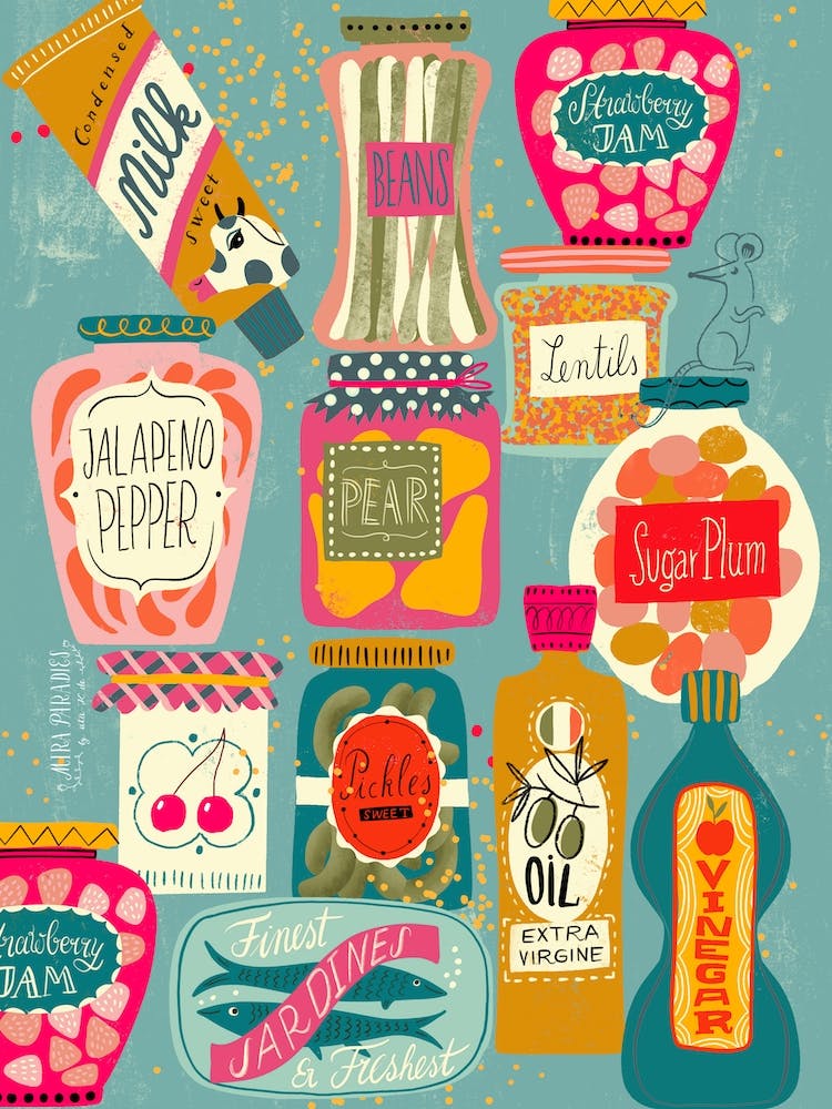 Colorful Pantry 2 Turquoise