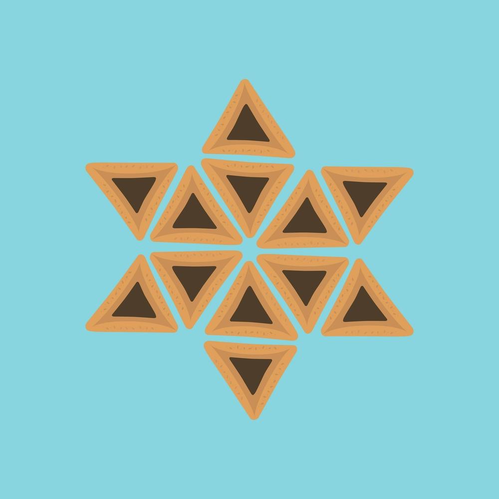 Hamantashs In Star Of David Shape 1