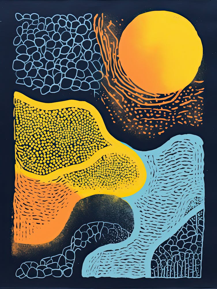 Ethereal Bloom Dreamscape Biomorphic Design