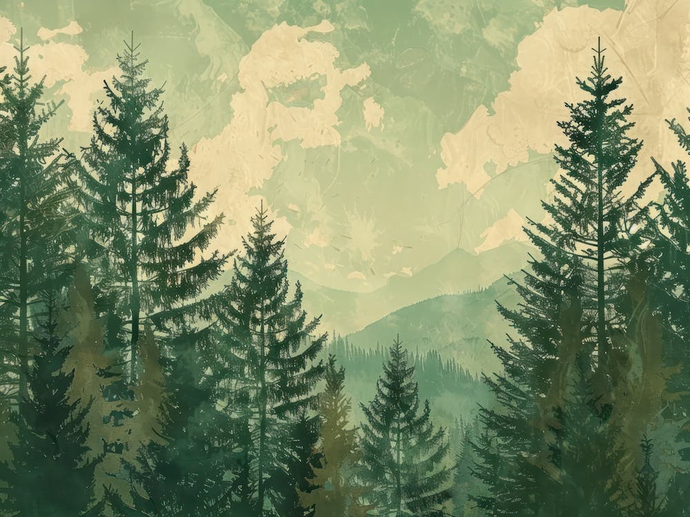 Retro Landscape Illustration 6