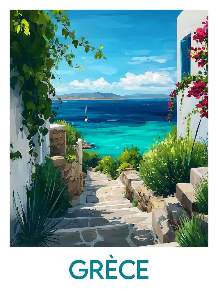 Affiche de voyage Grèce 1