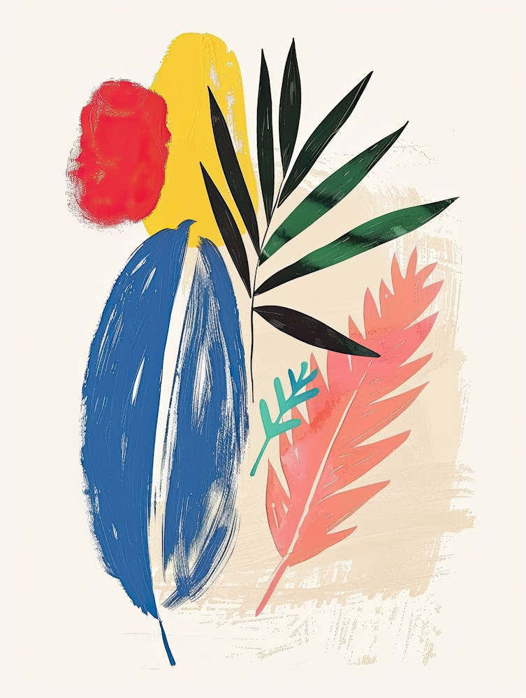 Abstract Glow Mid Century Style