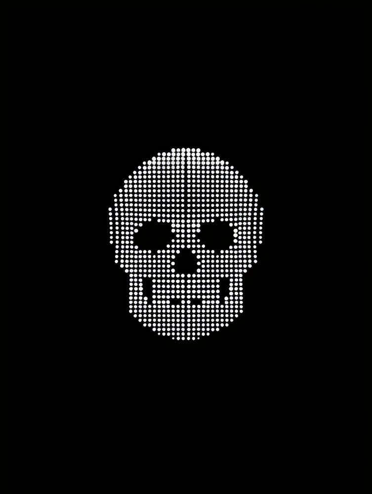 Pixelated Skull 1