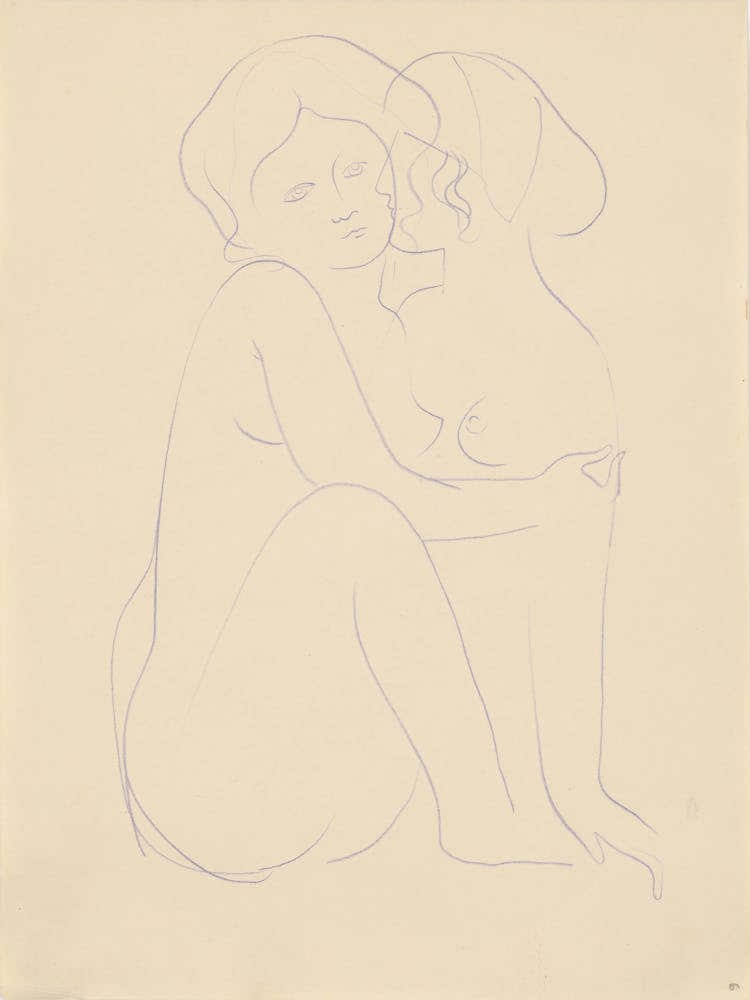 Sketchbook With Various Studio Drawings, Mikuláš Galanda (8)