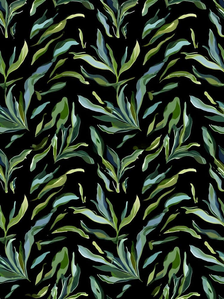 "Ephemeral Echoes: A Nocturnal Tapestry of Forgotten Foliage"