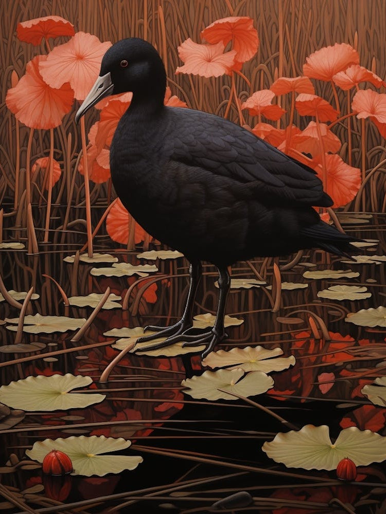 Dark And Moody Botanical Coot 1