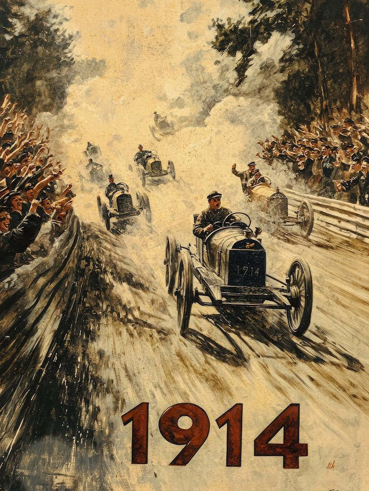 Aihrgdesign A Vintage Poster Of An Automobile Rally In 1914 F 63d1aa70 B211 4126 B81c 97a86cd0b556 3