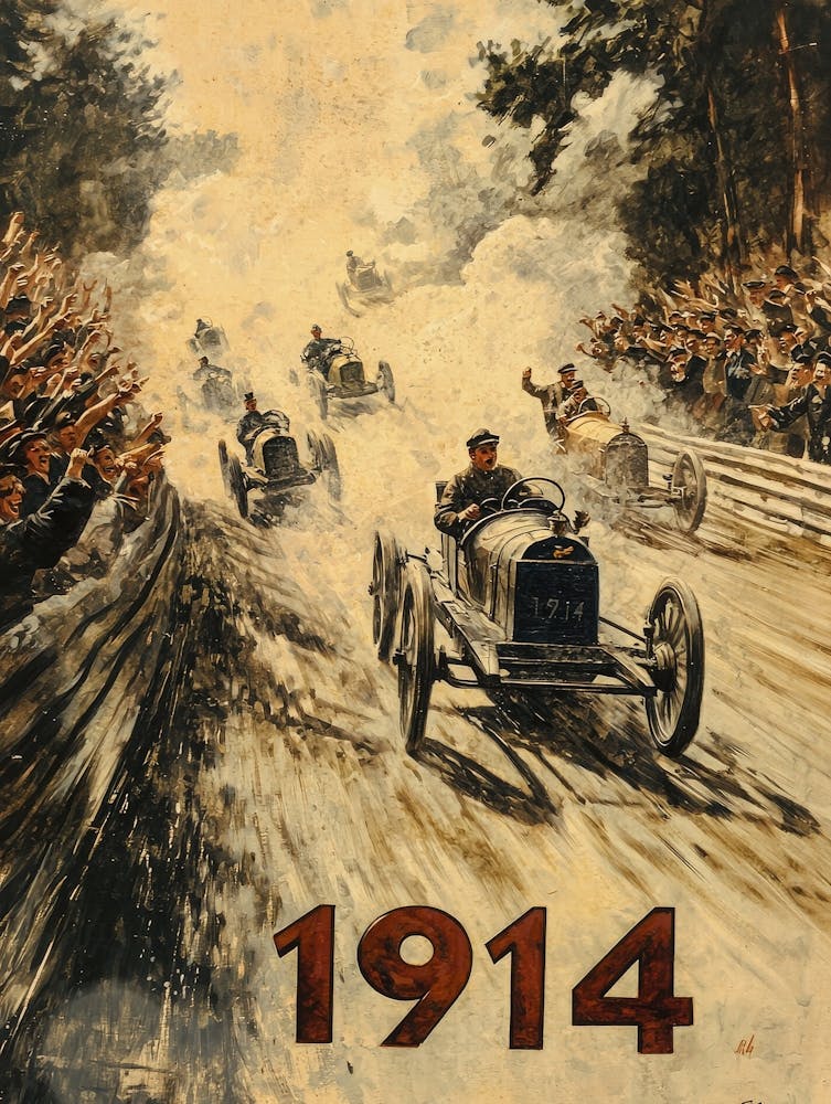 Aihrgdesign A Vintage Poster Of An Automobile Rally In 1914 F 63d1aa70 B211 4126 B81c 97a86cd0b556 3