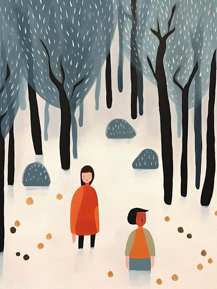 Into The Woods Scene, Tiny People And Illustration 2