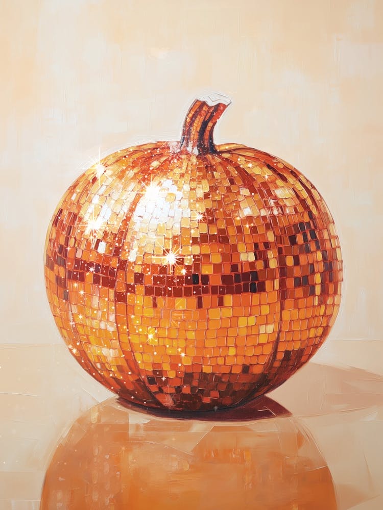 Disco Ball Pumpkin