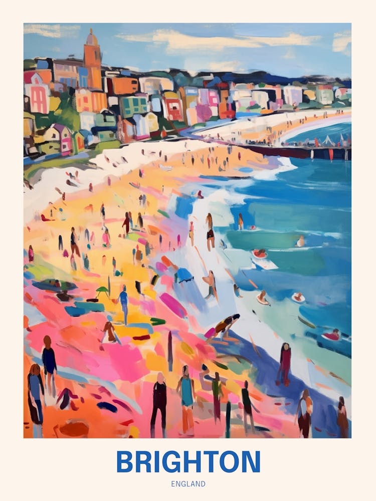Brighton England Uk Travel Poster