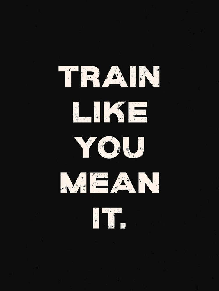 Train Like You Mean It