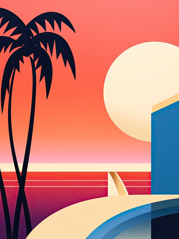 Gold Coast, Australia, Bold Outlines 4